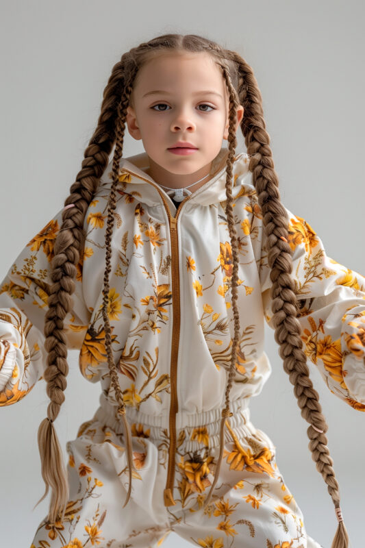 baby mit dutch braids