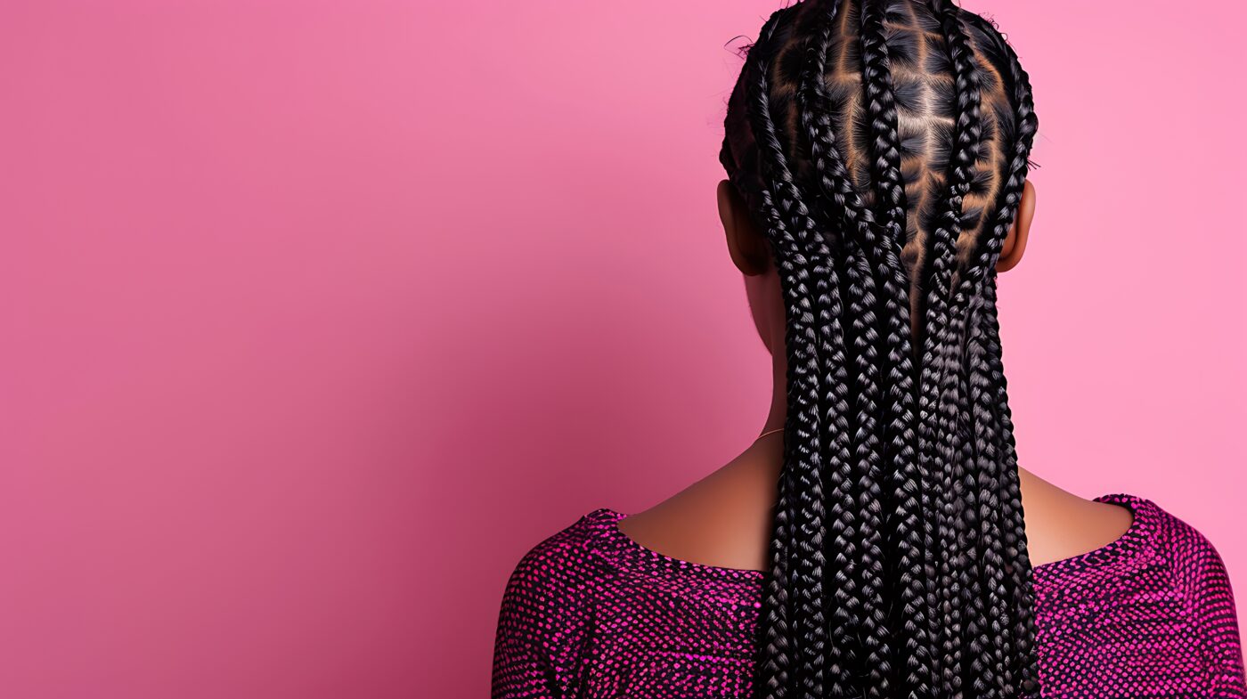 dame mit schwarzen fulani braids