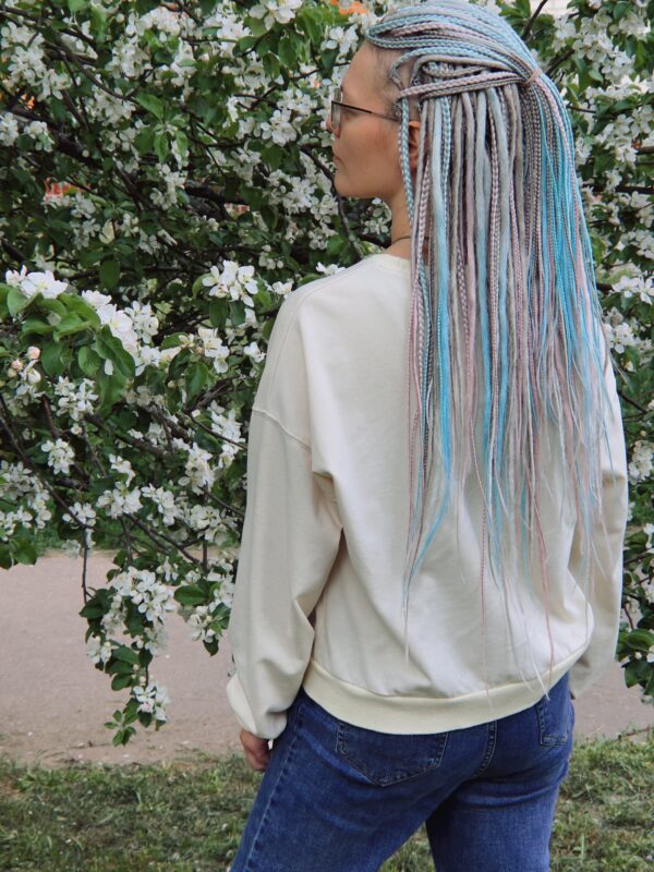 individual braids weiss